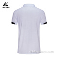 Professionele witte aangepaste gymnastiek lege kleding t-shirts